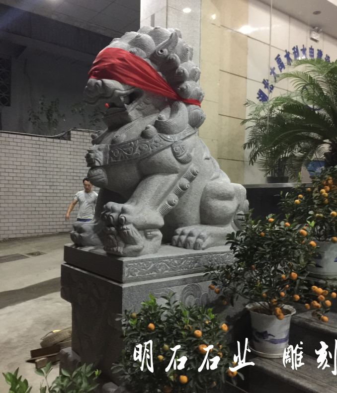 仙桃漢白玉石獅子